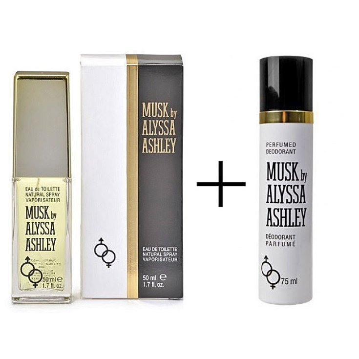 Alyssa Ashley Musk Eau de Toilette 50 ml spray FREE Alyssa Ashley Musk Perfumed Deodorant 75 ml spray Alyssa Ashley Musk Eau de Toilette 50 ml spray FREE Alyssa Ashley Musk Perfumed Deodorant 75 ml spray