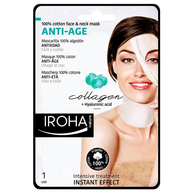 Iroha Nature Anti Age Cotton Face And Neck Collagen 1 Unit