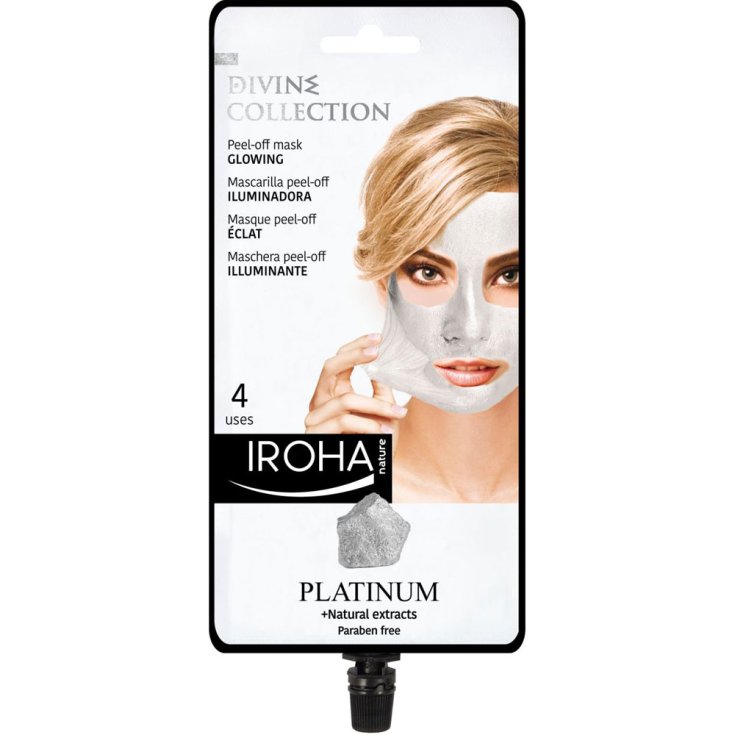 Iroha Nature Platinum Illuminating Peel Off Mask 4 Uses