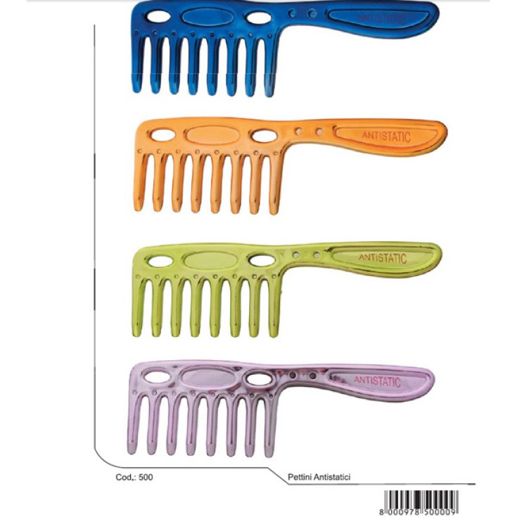 Guenzani superior antistatic comb art.500 (assorted colors single piece)