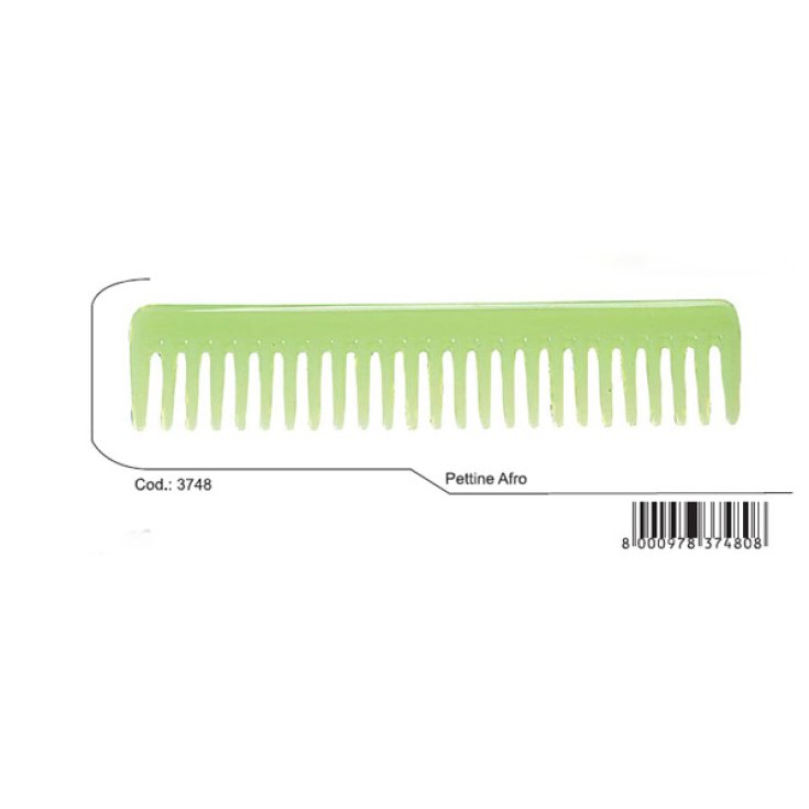 Guenzani superior afro comb art.3748 (assorted colors)