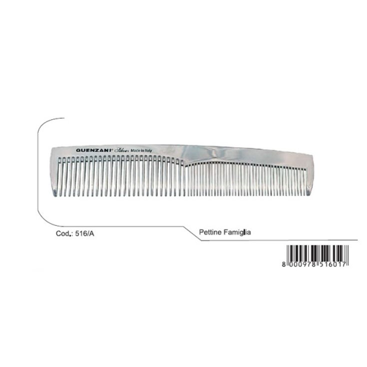 Guenzani superior family comb art.516 / A silver