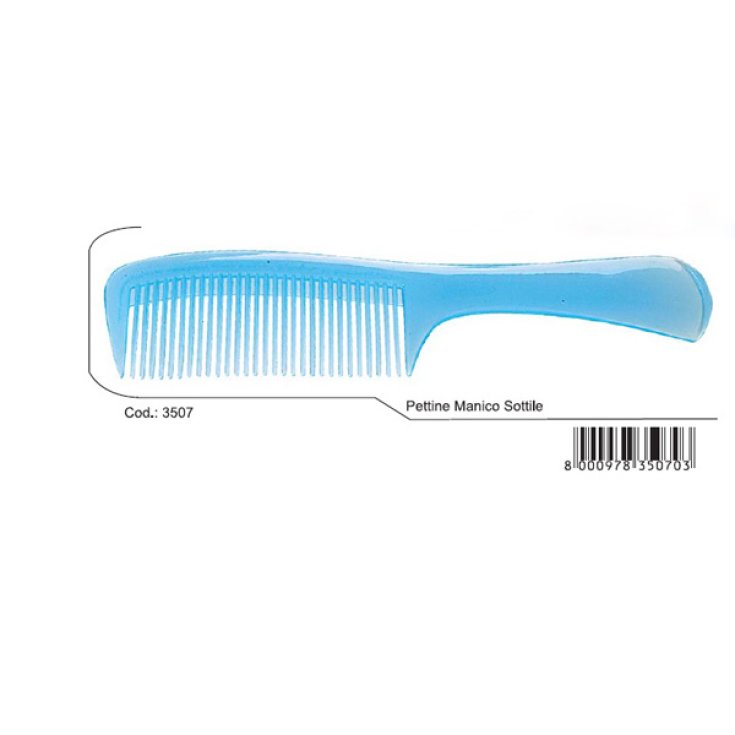 Guenzani superior comb thin handle art.3507 (assorted colors)