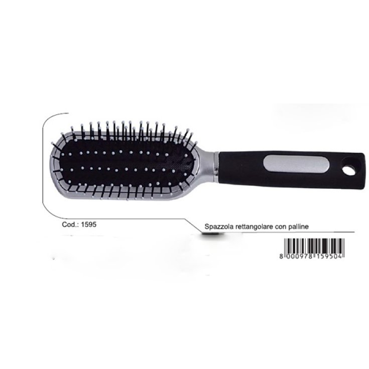 Guenzani superior rectangular brush with balls art. 1595