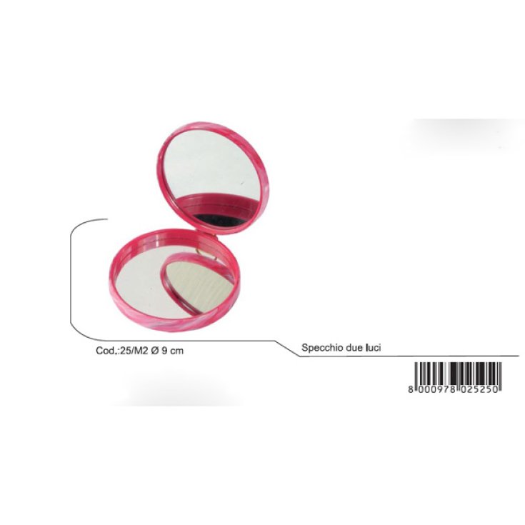 Guenzani mirror art. 25 / M2 two lights diameter cm. 9
