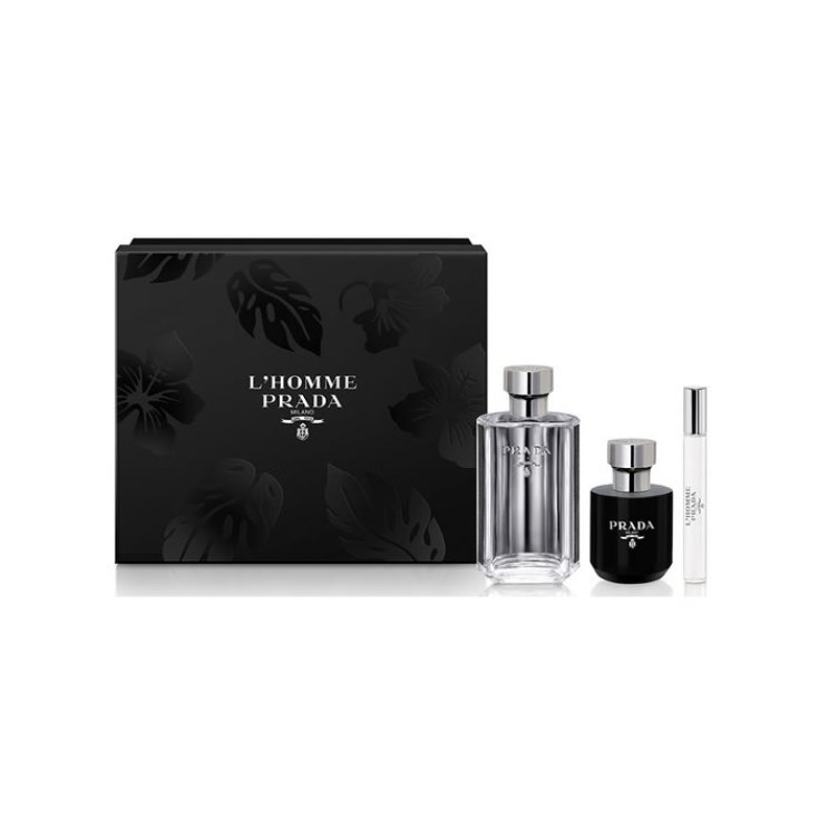 Prada L'Homme Eau De Toilette Spray 100ml Set 3 Parts 2018