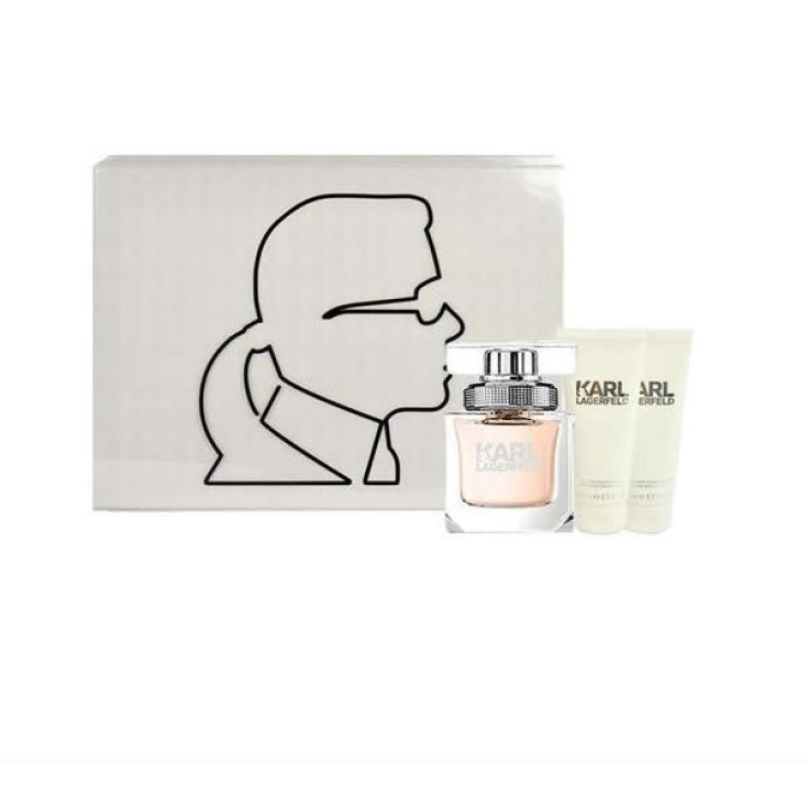 Karl Lagerfeld Femme Eau De Parfum Spray 85ml Set 3 Parts