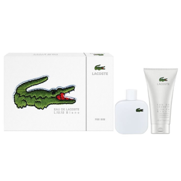 Lacoste L 12.12 Blanc Eau De Toilette Spray 100ml Set 2 Parts 2017