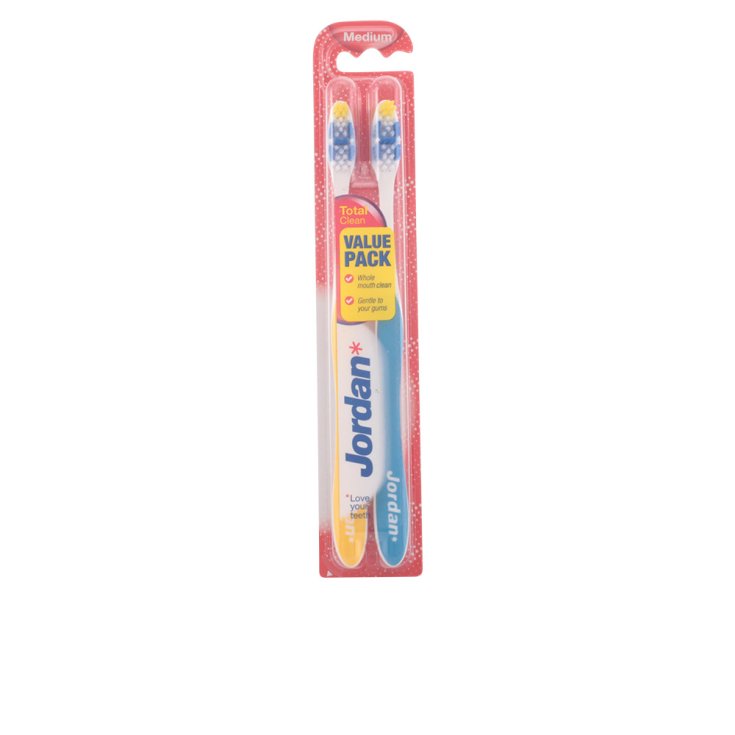 Jordan Total Clean Toothbrush Medium 2 Units