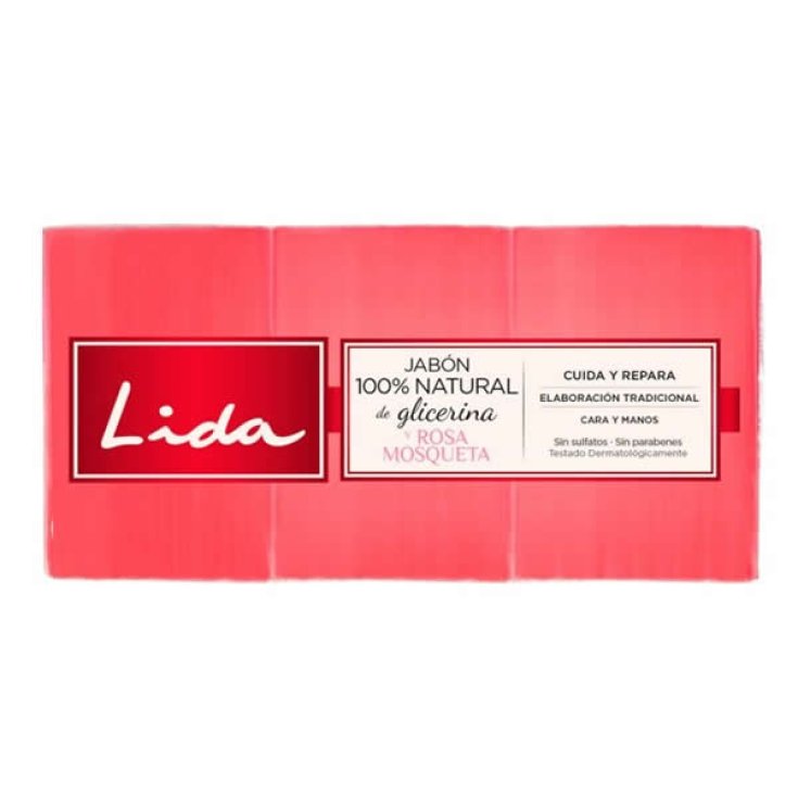 Lida Glycerin And Rosehip Soap 3x125g