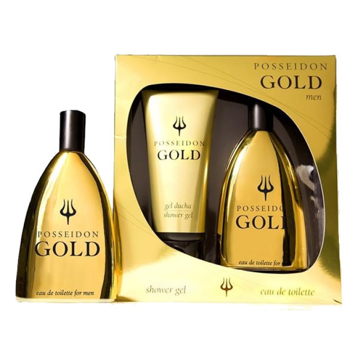 Instituto Español Posseidon Gold Men Eau De Toilette Spray 150ml Set 2 Parts