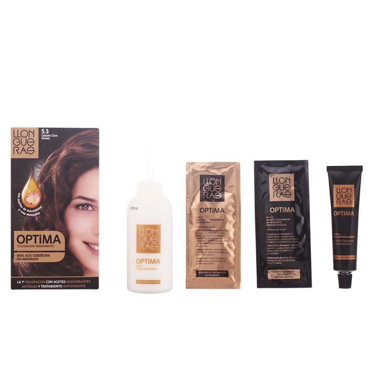 Llongueras Optima Permanent Hair Color Ammonia Free 5.3 Light Golden Brown