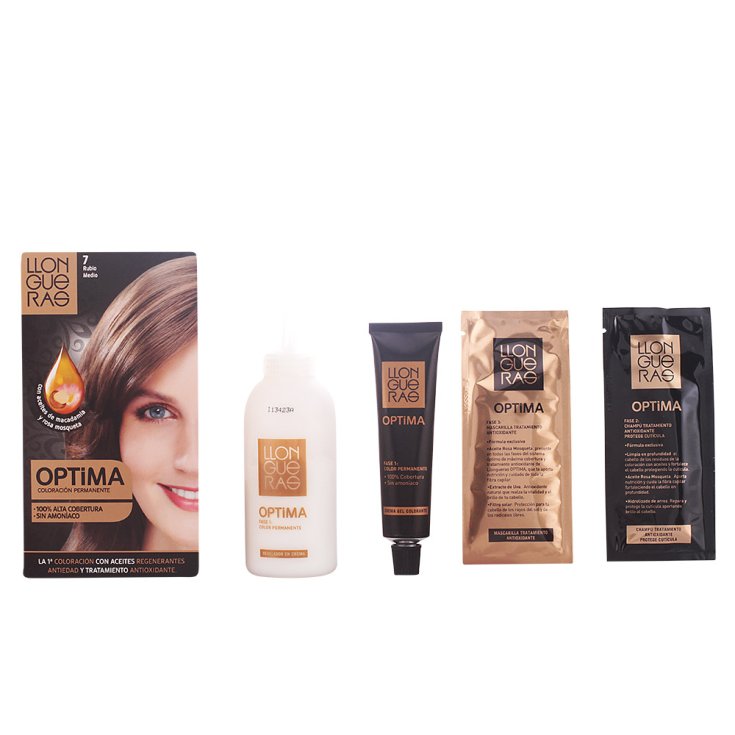 Llongueras Optima Permanent Hair Color Ammonia Free 7 Medium Blond