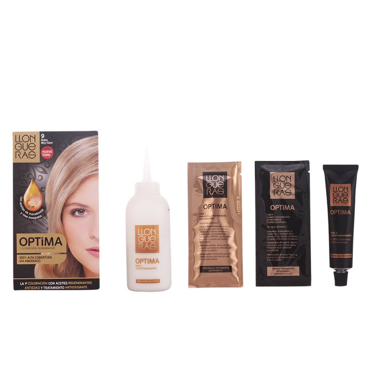 Llongueras Optima Permanent Hair Color Ammonia Free 9 Very Light Blond