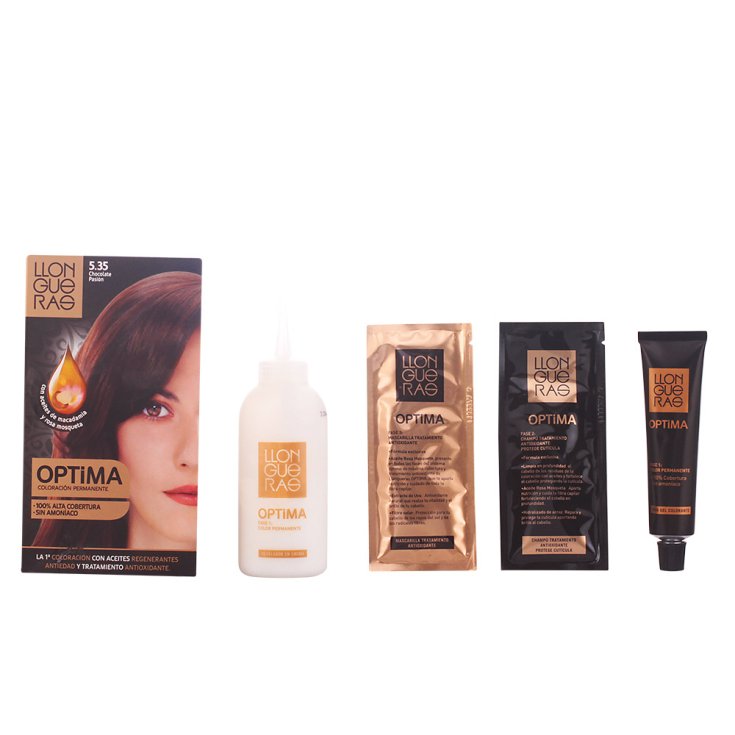 Llongueras Optima Permanent Hair Color Ammonia Free 5.35 Chocolate Passion