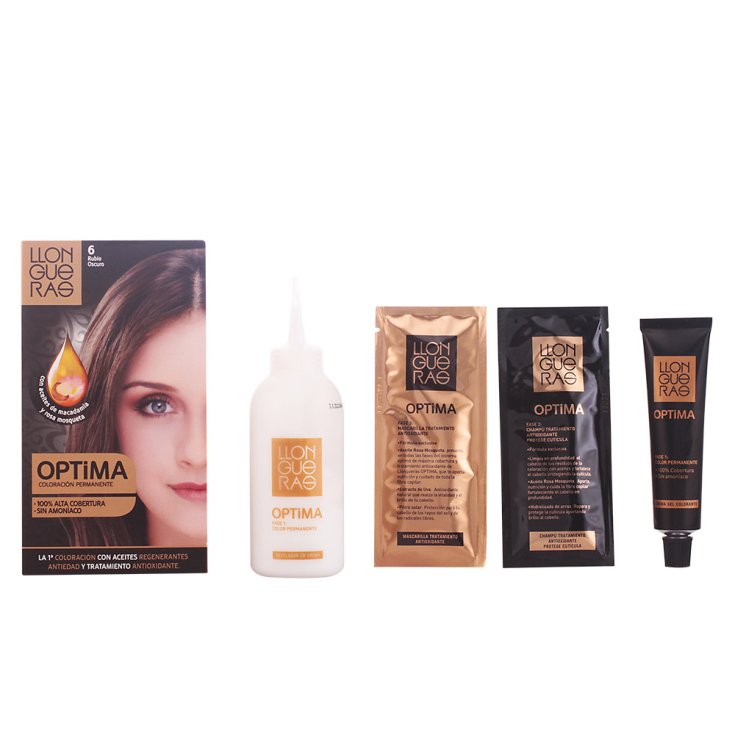 Llongueras Optima Permanent Hair Color Ammonia Free 6 Dark Blonde