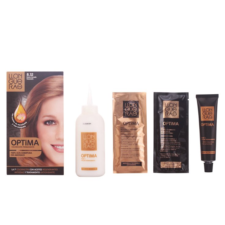 Llongueras Optima Permanent Hair Color Ammonia Free 8.32 Natural Golden Blond
