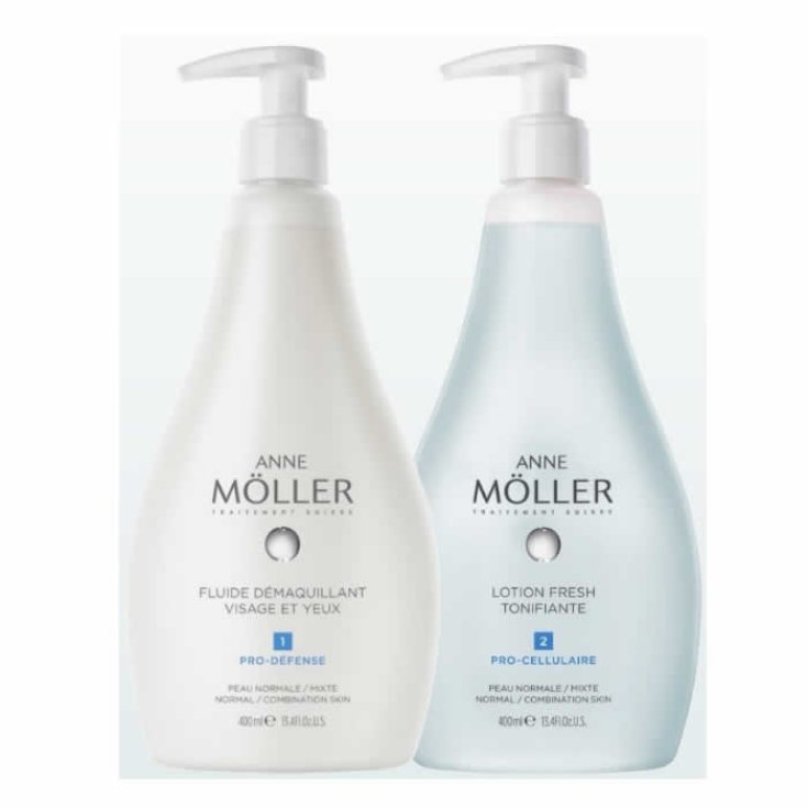 Anne Moller Desmaquillating Lotion Normal And Combination Skin 400ml Set 2 Parts