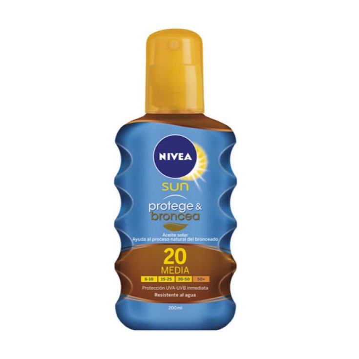 Nivea Sun Sun Spray Protect And Bronze Spf20 200ml