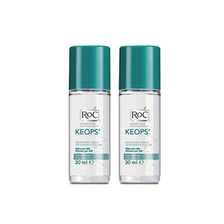 Roc Keops Roll On Deodorants 2x30ml