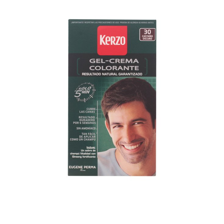 Kerzo Dye For Men Gel Cream Dark Brown