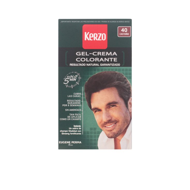 Kerzo Dye For Men Light Brown Gel Cream