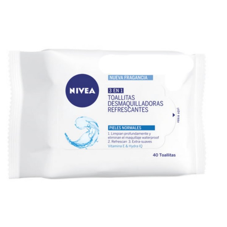 Nivea 3 En 1 Make-up remover wipes 40 Units