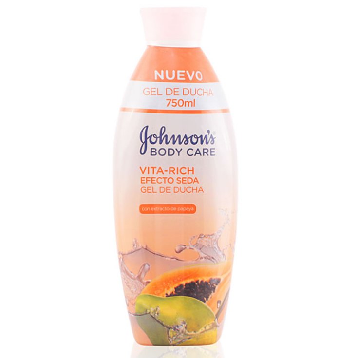 Johnsons Vita Rich Silk Effect Papaya Shower Gel Lotion 750ml