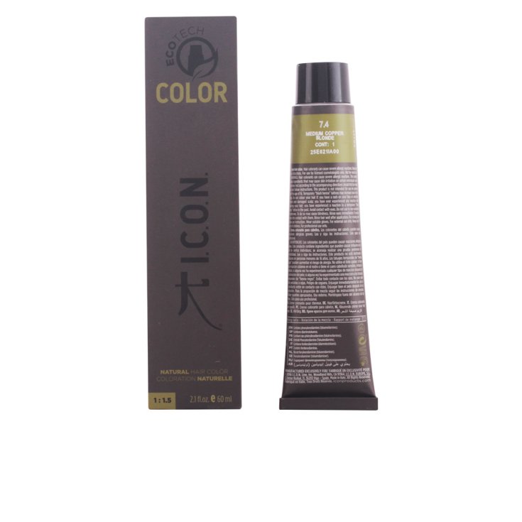 Icon Ecotech Color Natural Hair Color 7.4 Medium Copper Blonde 60ml