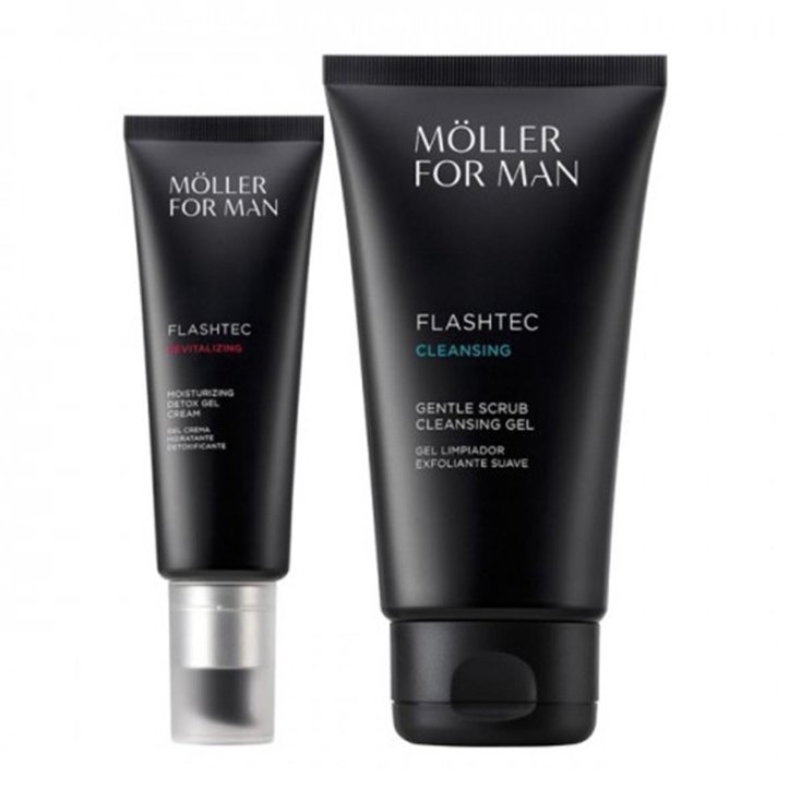 Anne Moller For Man Flashtec Detox Gel Cream 50ml Set 2 Parts