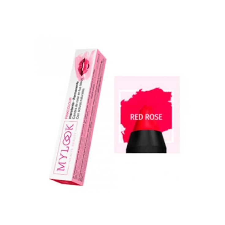 My Look Pink Color Lipstick Red Rose