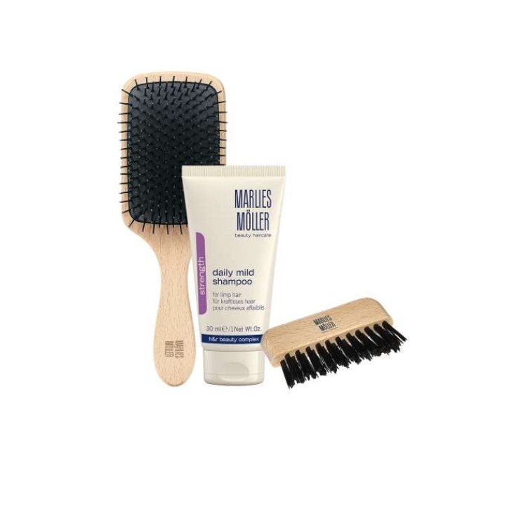 Marlies Moller Strength Daily Mild Shampoo 30ml Set 3 Parts