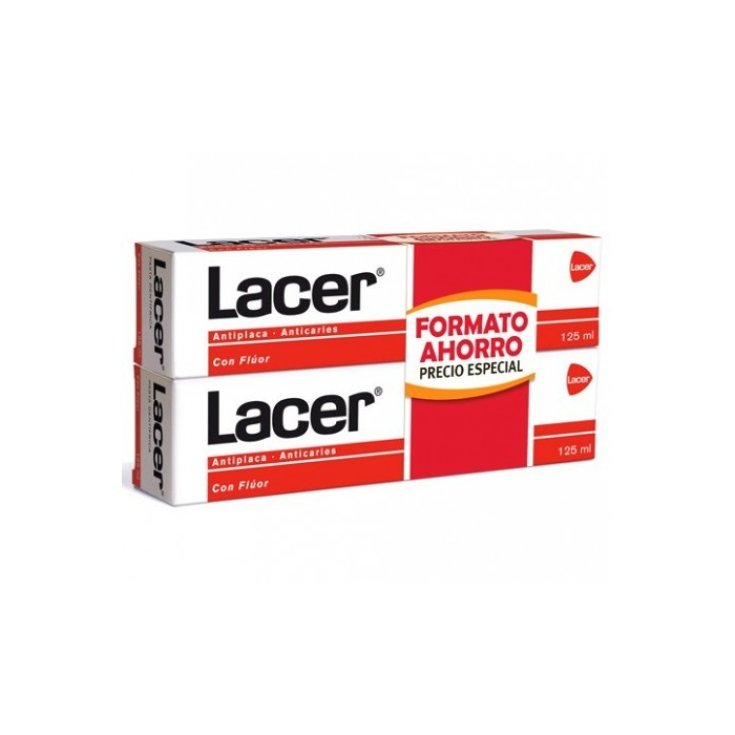 Lacer Toothpaste Anti Dish Anticaria 2x125ml