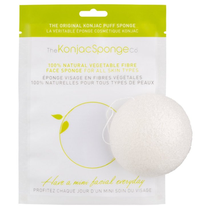 The Konjac Facial Puff Konjac Sponge Pure White