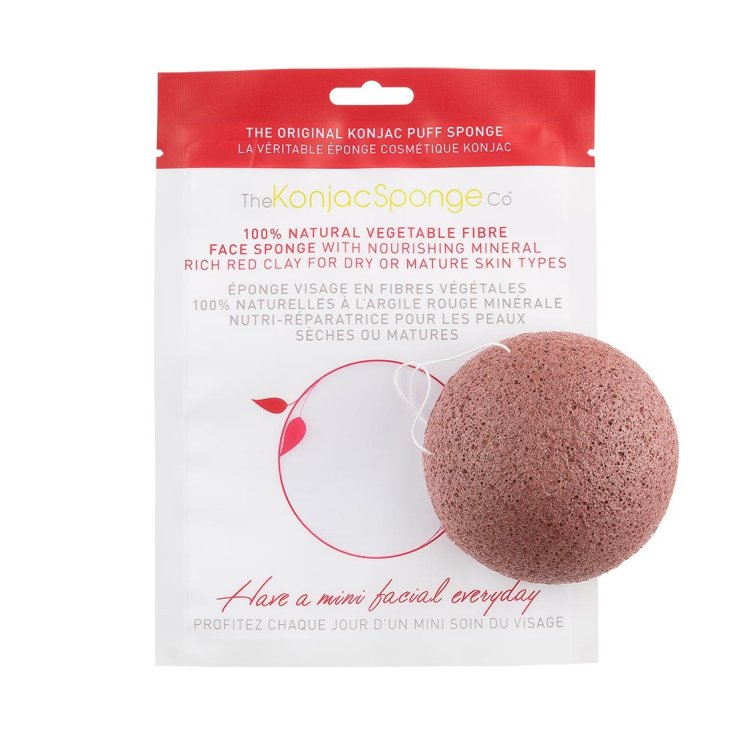 The Konjac Facial Puff Konjac Sponge Red Clay