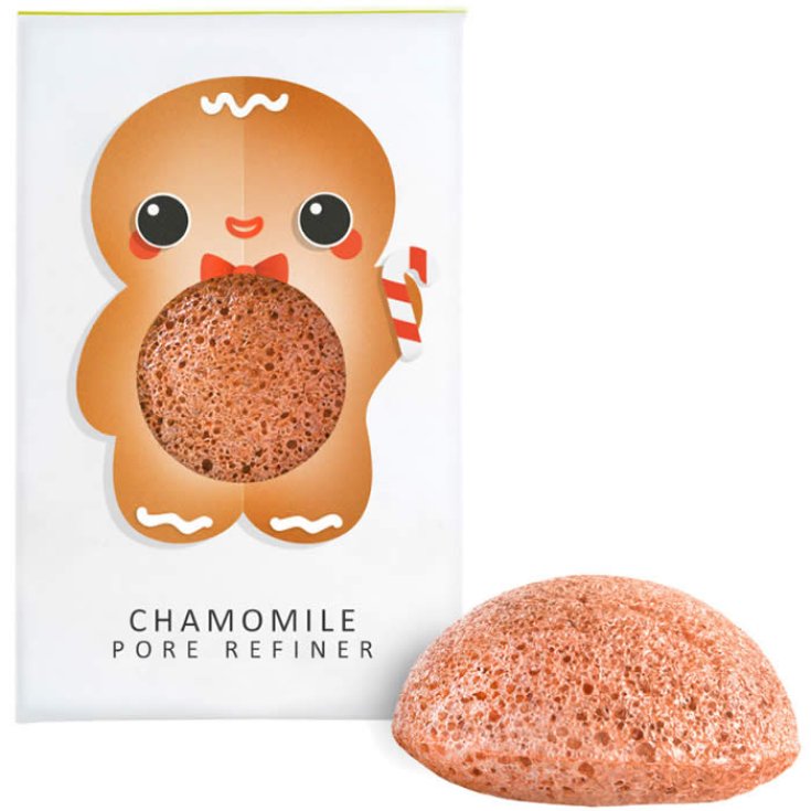 The Konjac Gingerbread Man Pure Konjac Mini Face Puff With Chamomile