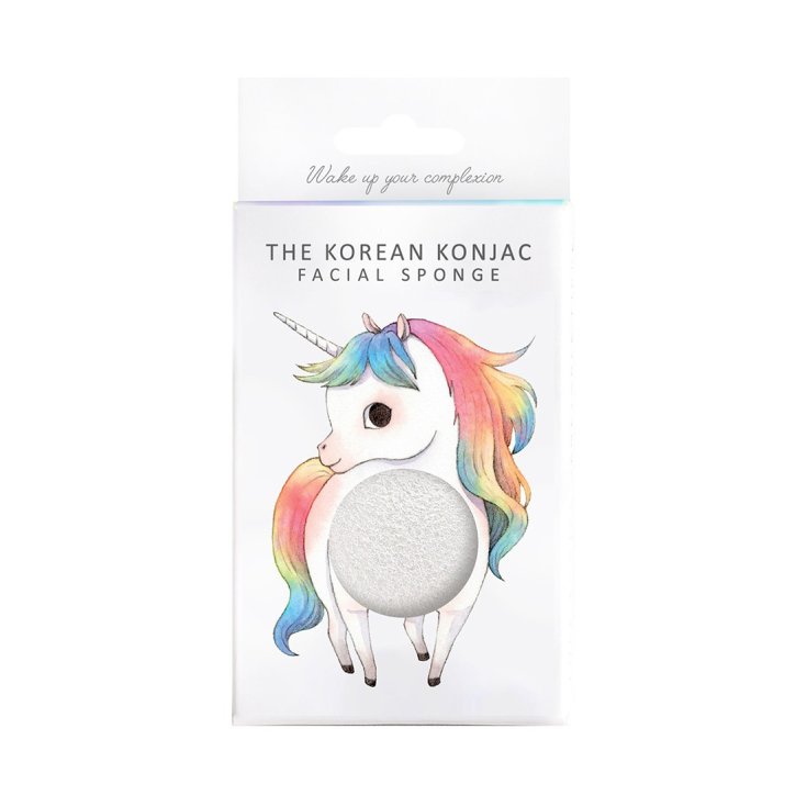 The Konjac Mythical Unicorn Standing Sponge And Hook White