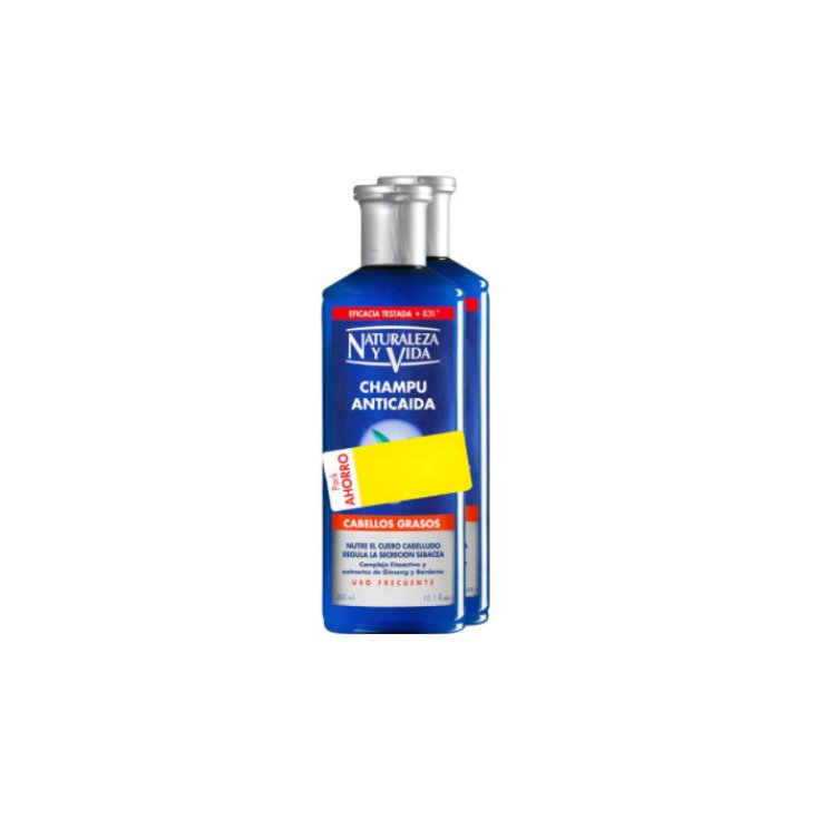 Naturaleza Y Vida Anti Fall Shampoo Greasy Hair 2x300ml