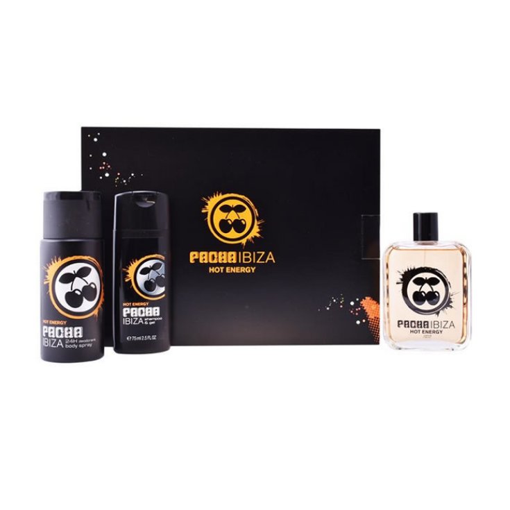 Pacha Men Ibiza Hot Energy Eau De Toilette Spray 100ml Set 3 Parts 2018