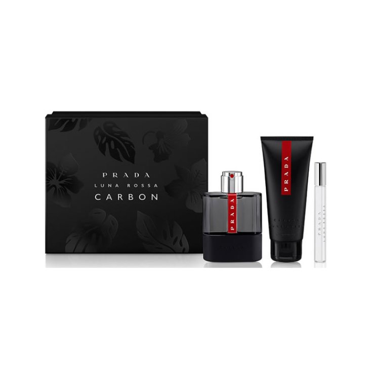 Prada Luna Rossa Carbon Eau De Toilette Spray 100ml Set 3 Parts 2018