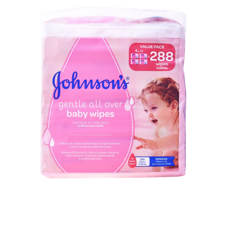 Johnsons Baby Wipes 288 Units