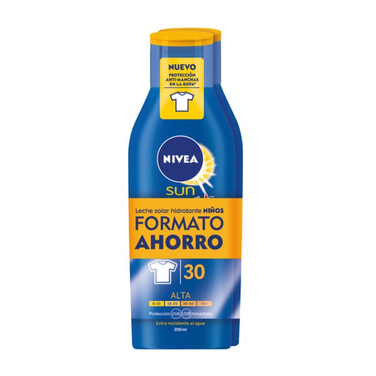 Nivea Sun Kids Protective Sun Milk Spf30 2x200ml