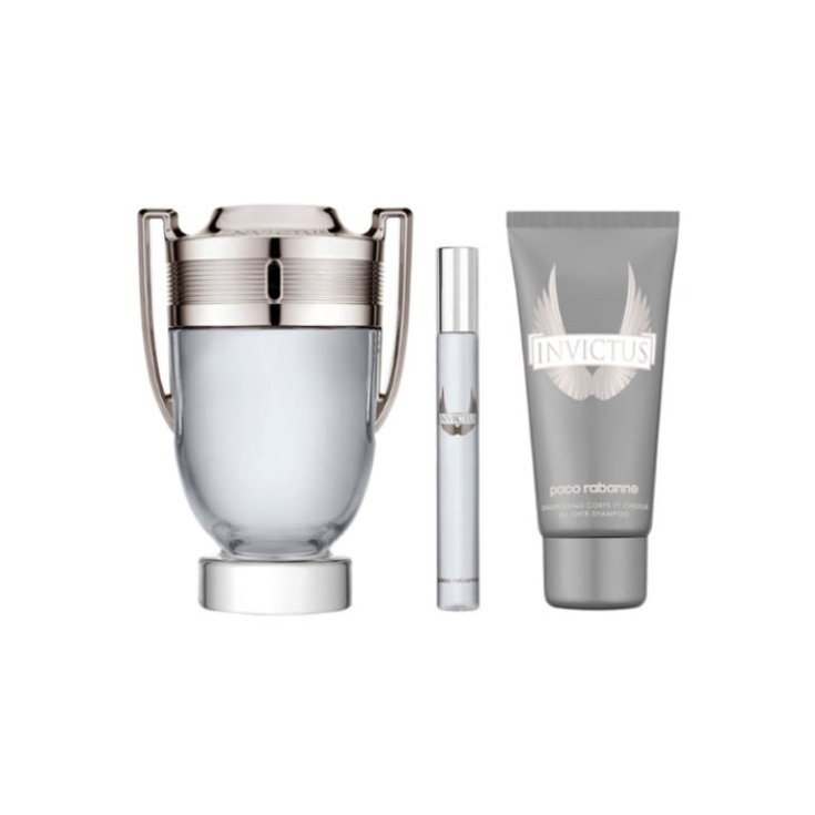 Paco Rabanne Invictus Eau De Toilette Spray 100ml Set 3 Parts 2018