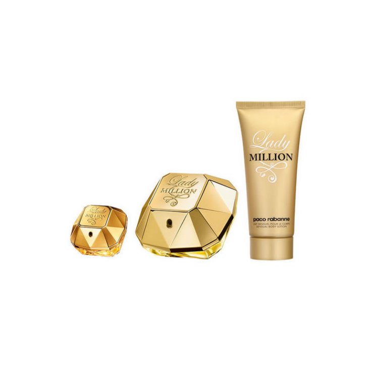 Paco Rabanne Lady Million Eau De Parfum Spray 80ml Set 3 Parts 2018