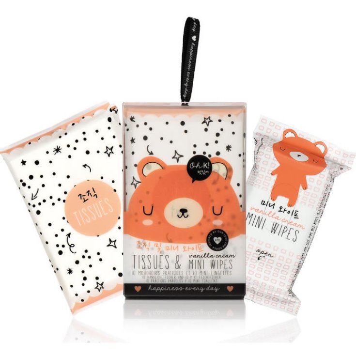 Oh K! Tussues & Mini Wipes Vainilla Cream 20 Parts