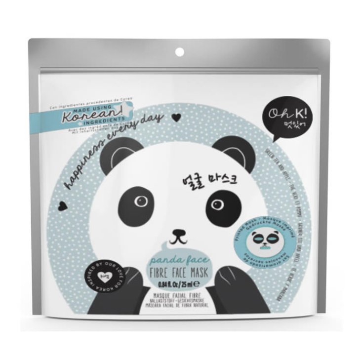 Oh K! Panda Face Fiber Face Mask