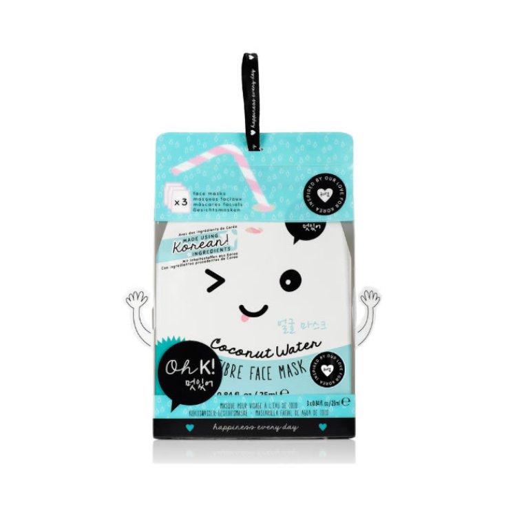 Oh K! Fiber Face Mask Cocont Water 3 Parts