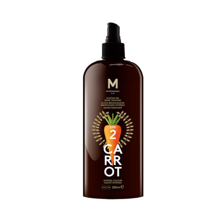 Mediterraneo Sun Carrot Suntan Oil Dark Tanning Spf2 200ml