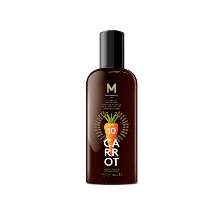 Mediterraneo Sun Carrot Suntan Oil Dark Tanning Spf10 100ml