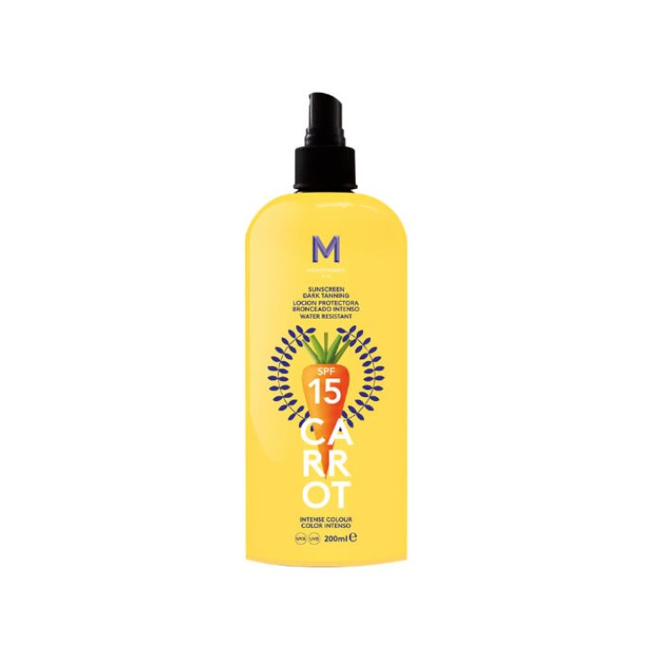 Mediterraneo Sun Carrot Sunscreen Dark Tanning Spf15 200ml